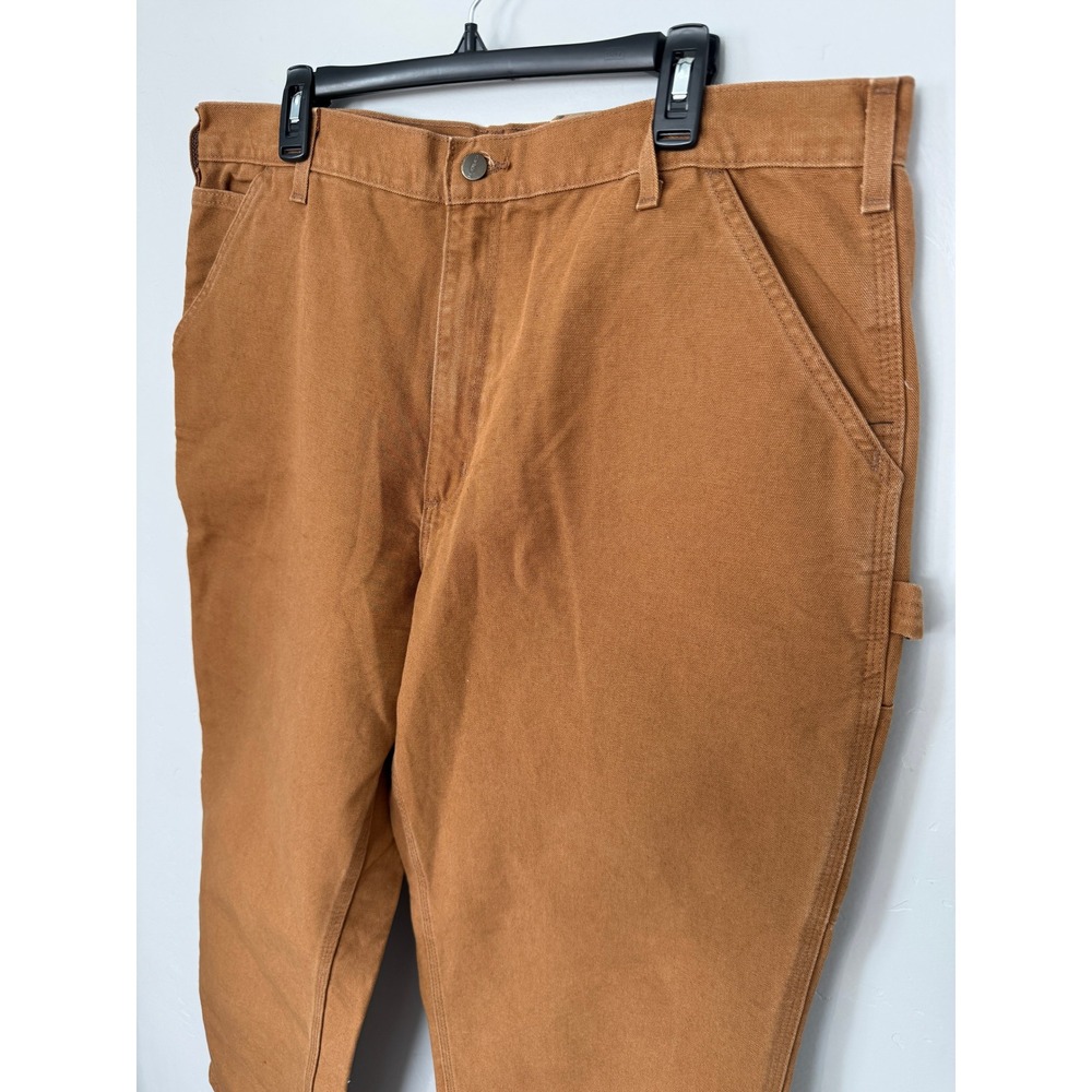 Carhartt B11-BRN Washed Duck Work Dungaree Pants Brown 40x32 Loose Original Fit